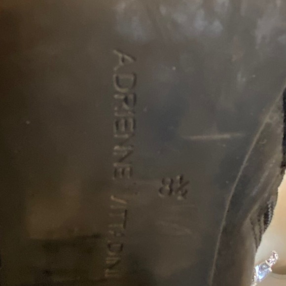 Adrienne Vittadini Shoes  Black Leather Ankle Boot - Picture 12 of 14